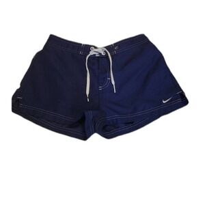 Nike Navy Blue Athletic Running Nylon Shorts Gorpcore Outdoor Athletic Women's S